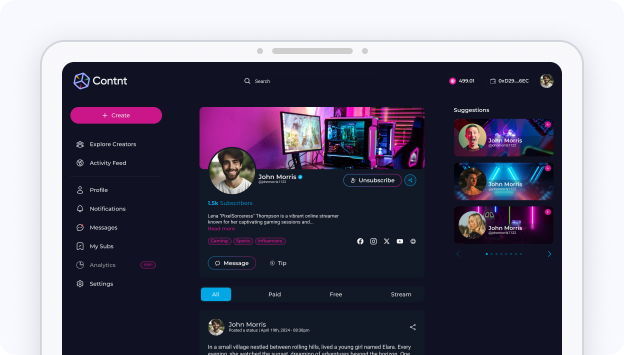 Contnt: Revolutionizing Creator Monetization with Web3